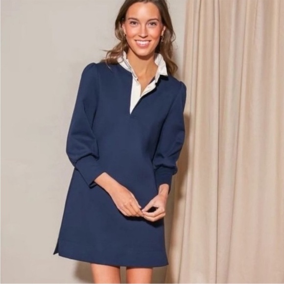 Pomander Place Tuckernuck Charolette Navy Terry Dress - Picture 3 of 5